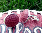 Football Leather Cufflinks